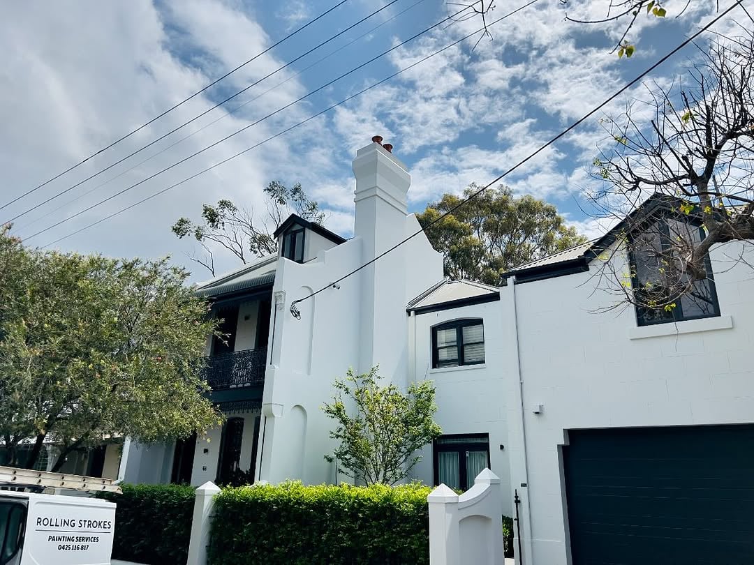Heritage home exterior painting with Rolling Strokes on site
